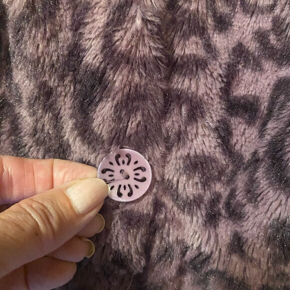 American Widgeon Purple Leopard print Coat Sz 2T - Picture 4 of 4